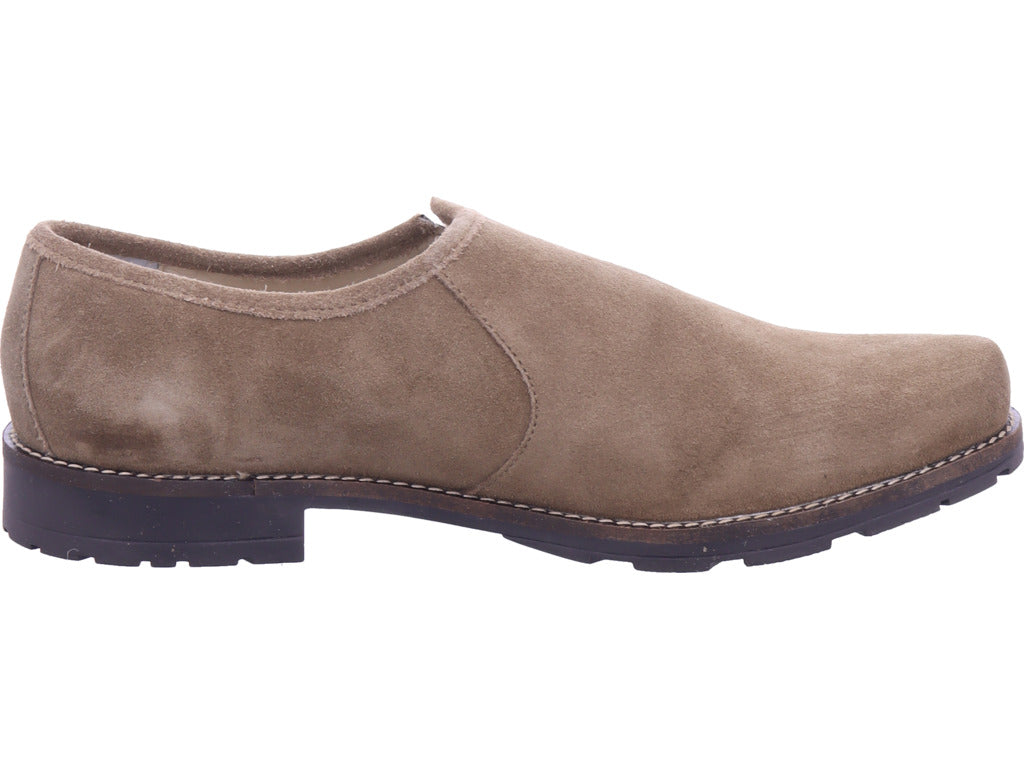 Esgano Herren Halbschuh Haferlschuhe in beige