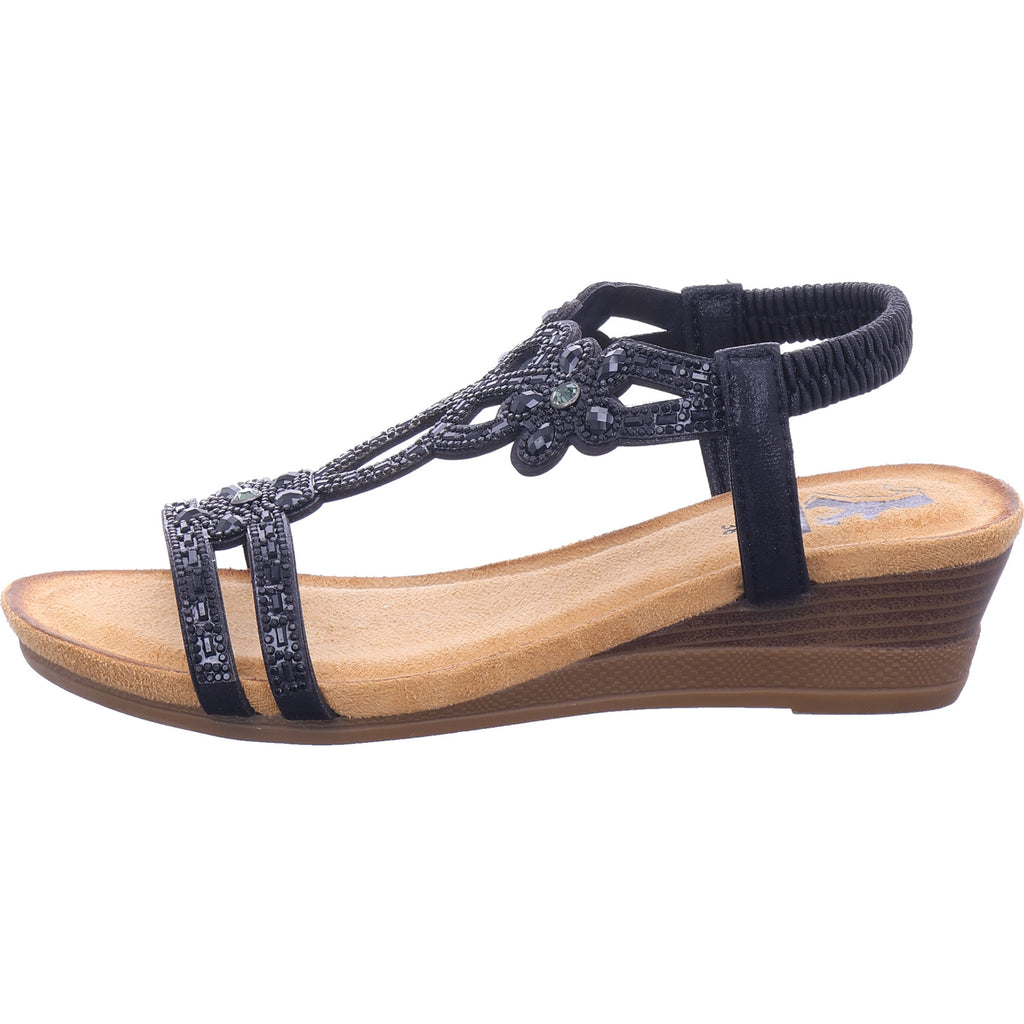 2 GO FASHION Dámské sandály v černé barvě