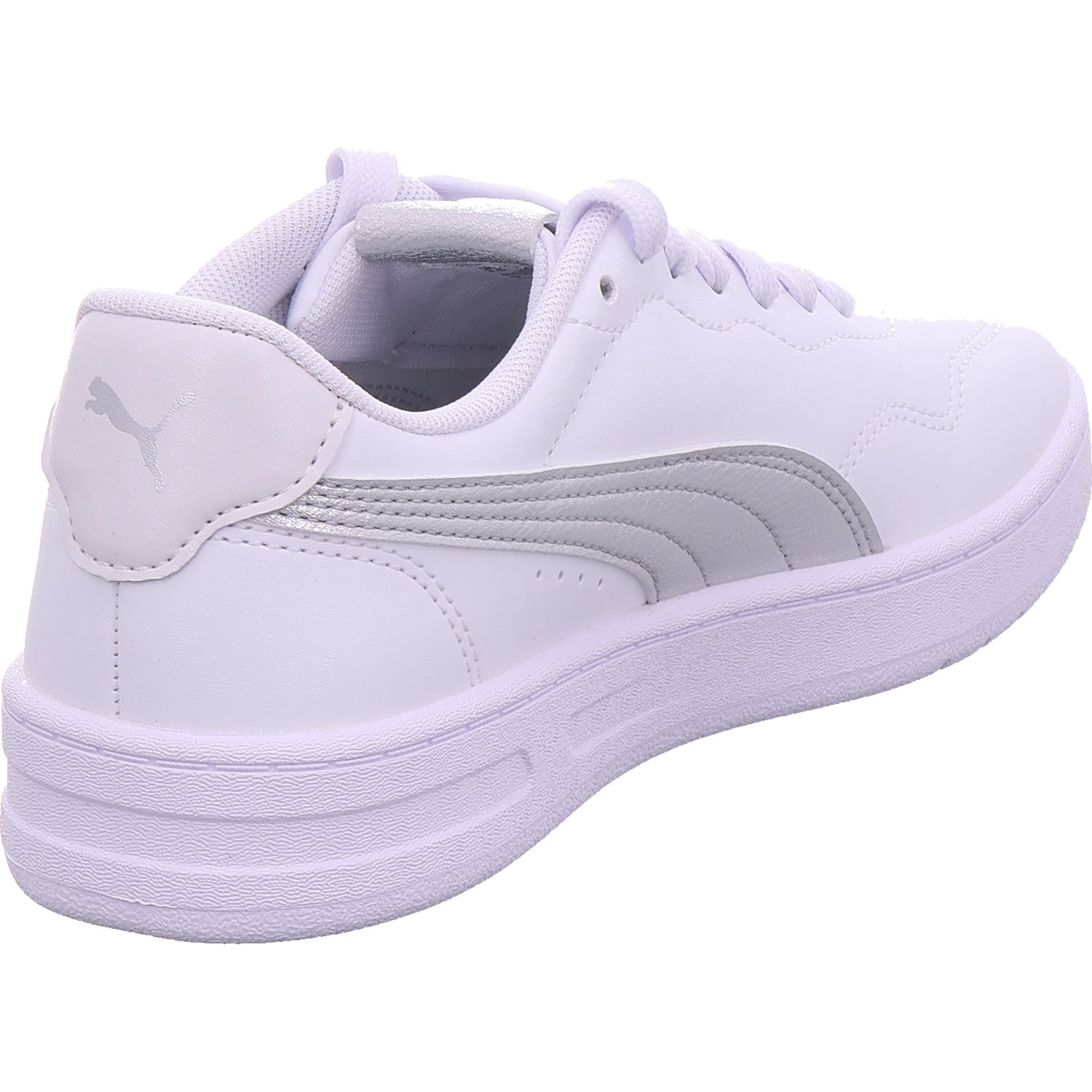 Puma Damen Sneaker Court Lally Metallic Whisper in weiß