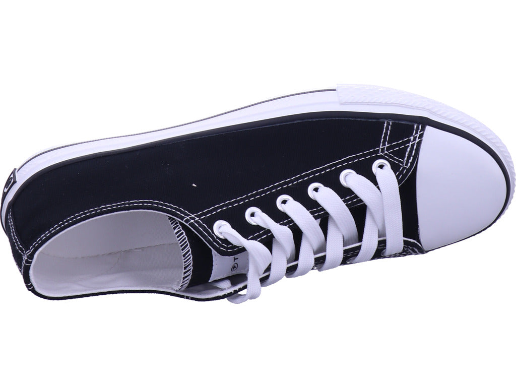 Tom Tailor Damen Textilschuh  in schwarz