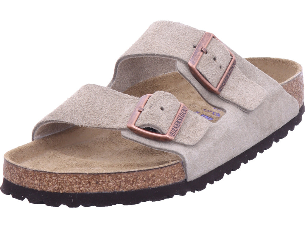 Birkenstock Men's Sandal Arizona Soft Footbed in beige