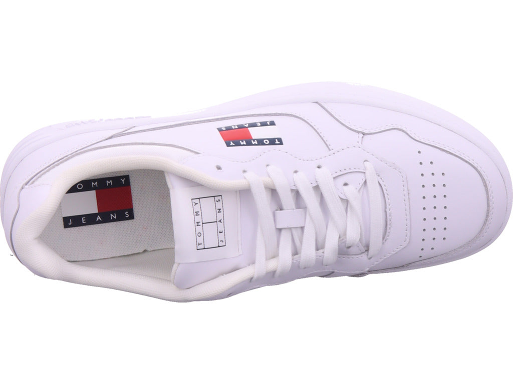 Tommy Hilfiger Men's Tjm Cupsole Leather Sneakers in White