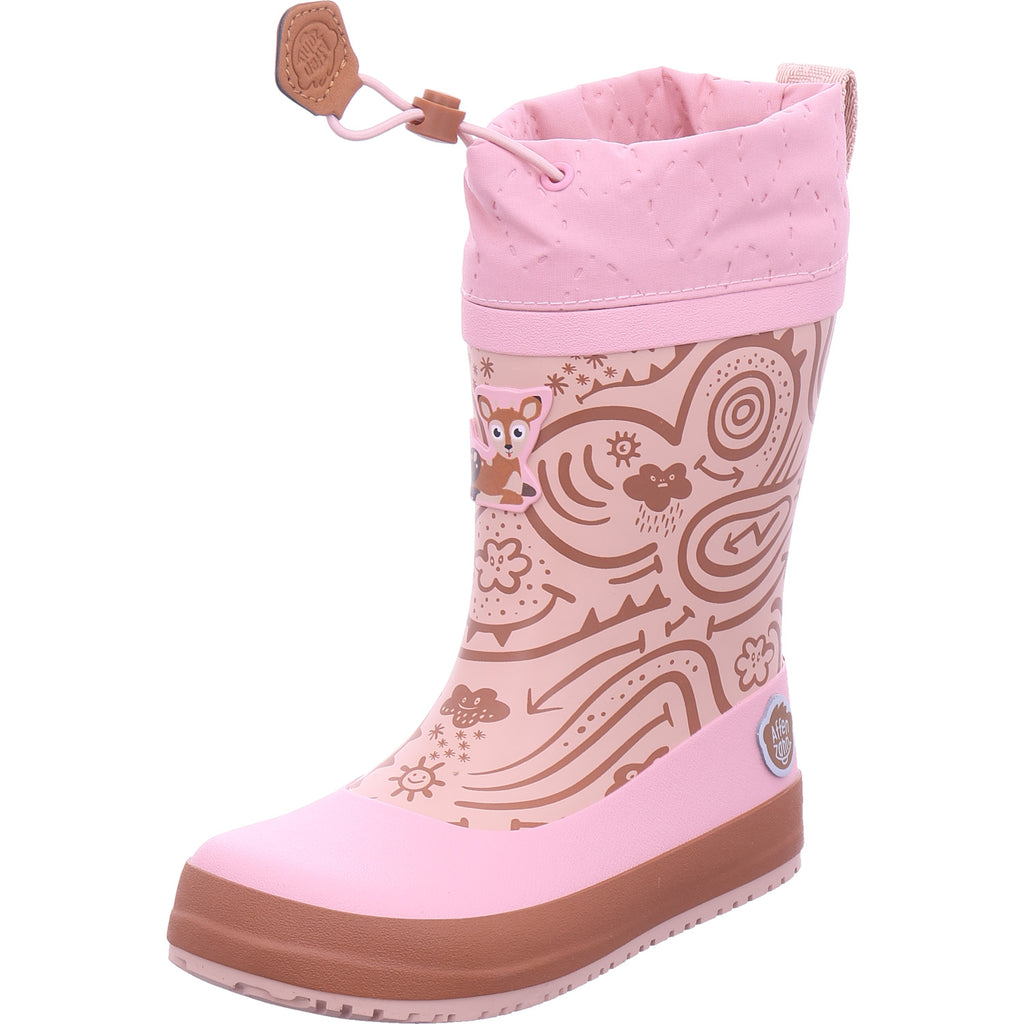 Affenzahn Jungen Gummistiefel Rainboot Vegan Plashy Reh in rose