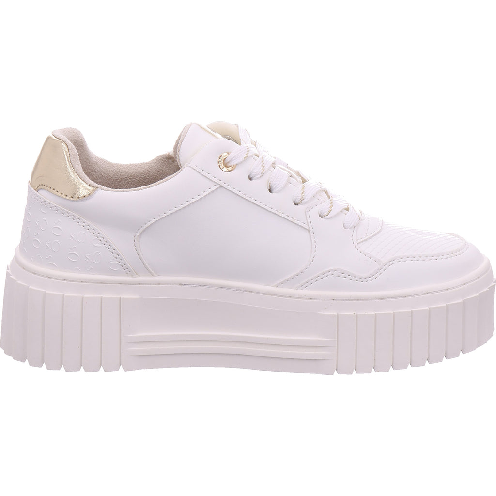 s.Oliver women's sneakers in white