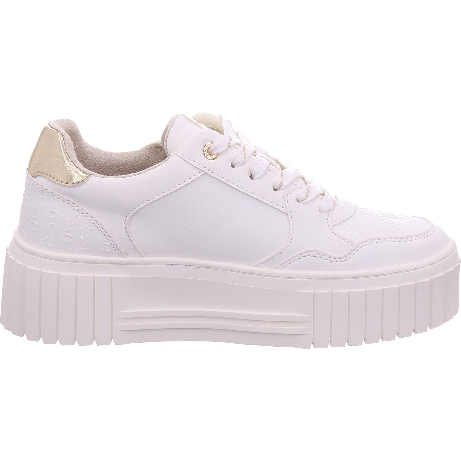 s.Oliver women's sneakers in white