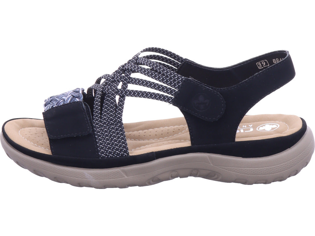 Rieker Damen  Fsk Damen Sandalen in schwarz
