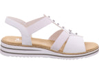 Rieker Damen Sandalette Fsk Damen Sandalen in weiß