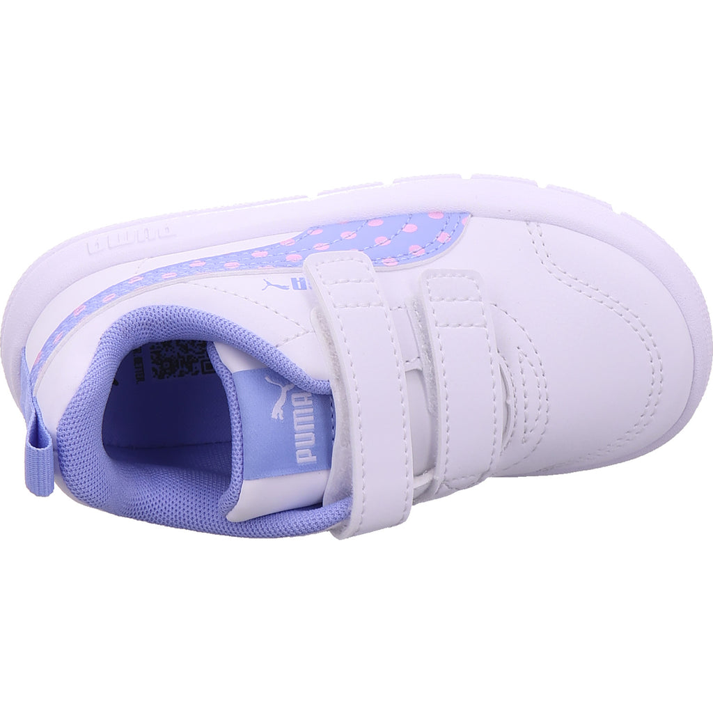 Puma Mädchen Halbschuh Courtflex V3 Dotty V Inf in weiß