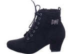 Esgano Damen Stiefel Trachtenstiefel in schwarz