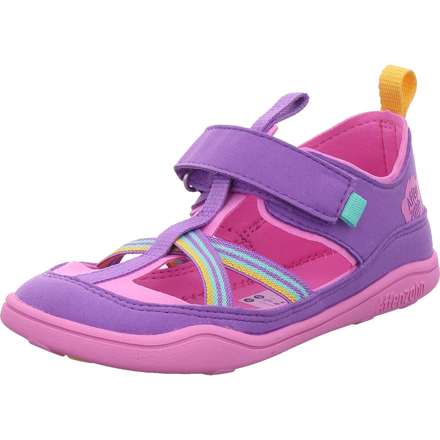 Affenzahn Girls' Barefoot Shoes Vegan Breezy Creative Toucan in Purple