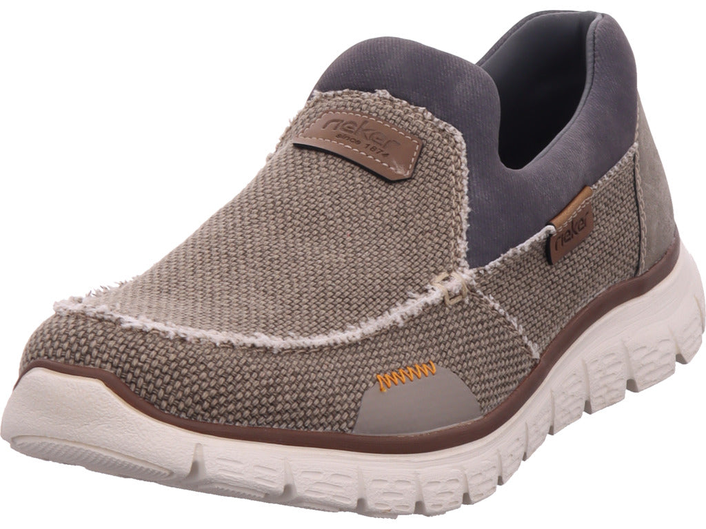 Rieker Herren Slipper Fsk Herren Halbschuhe in grau
