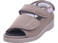 Varomed Unisex - Erwachsene Hausschuh Genua Klettschuh in beige