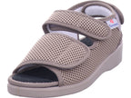 Varomed Unisex - Erwachsene Hausschuh Genua Klettschuh in beige