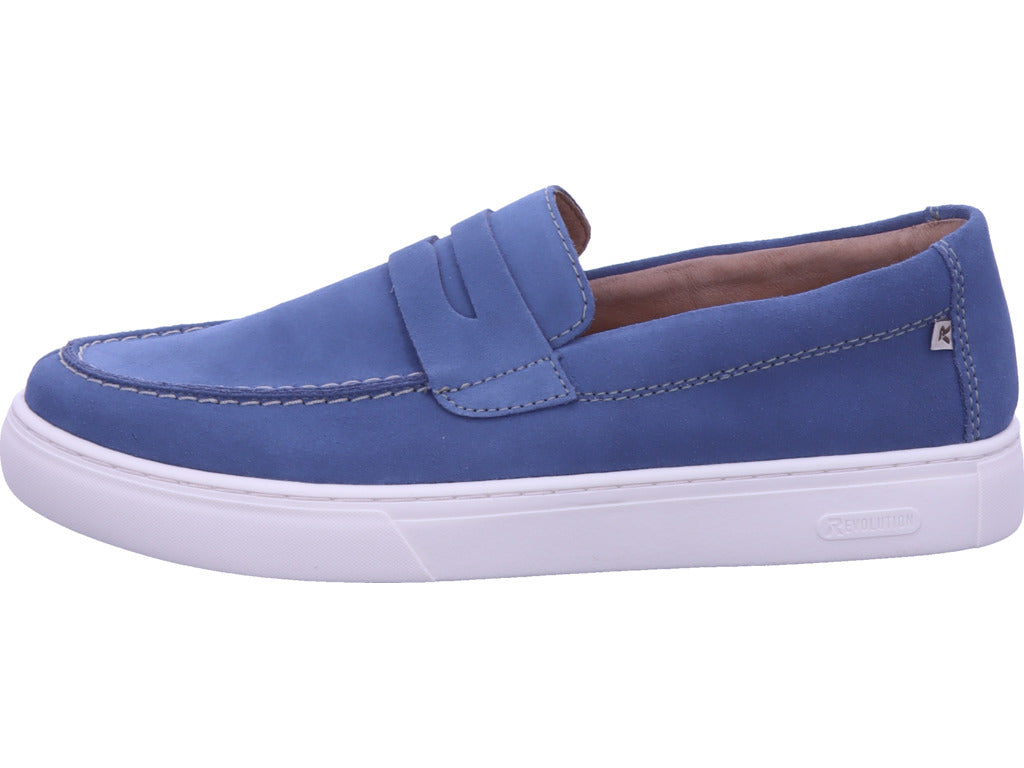 Rieker Herren Slipper Fsk Herren Halbschuhe in blau