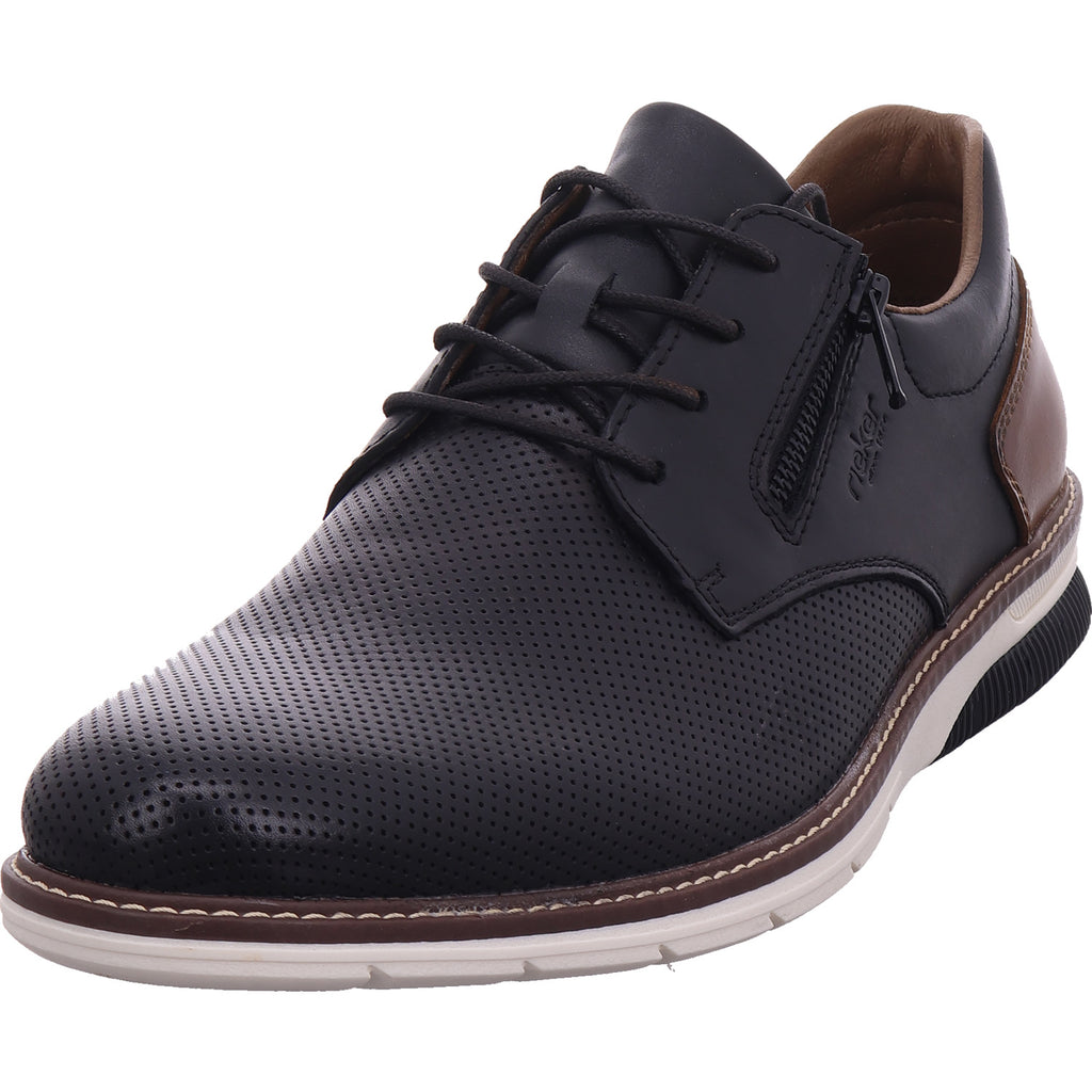 Rieker men's low shoe in black