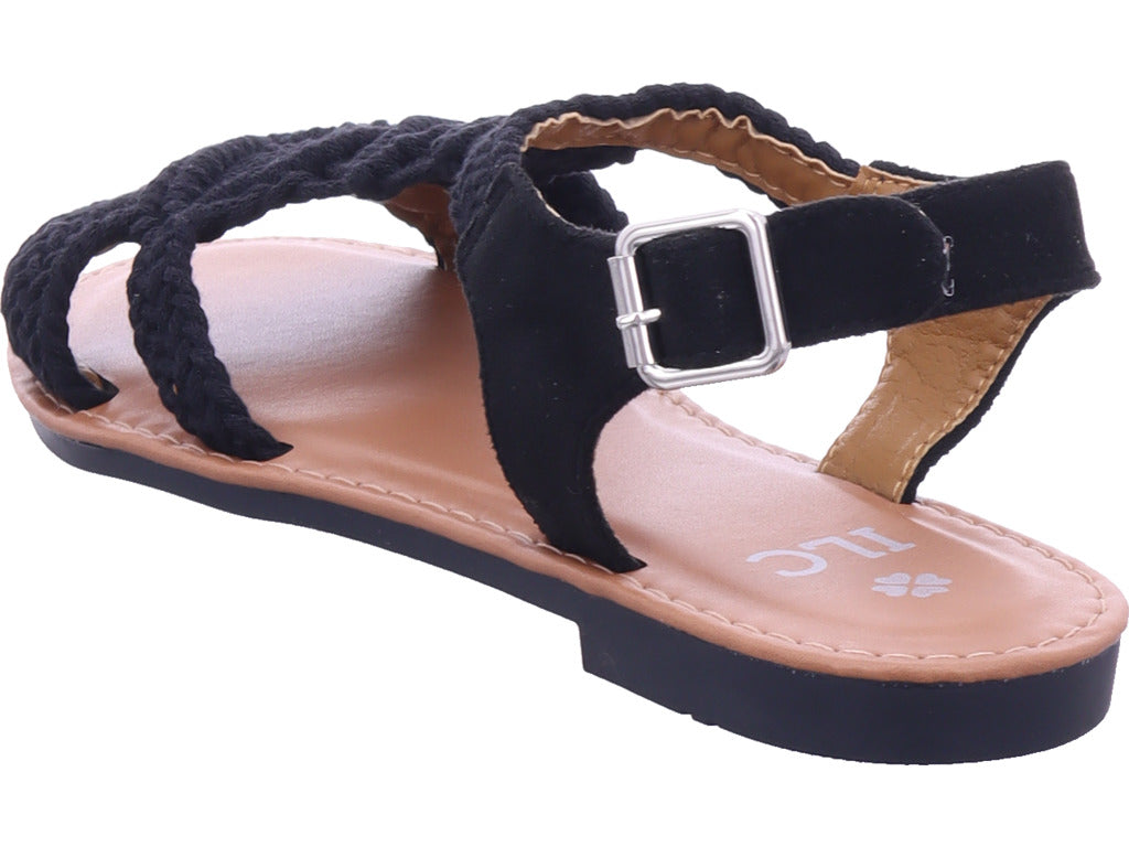 ILC Damen Sandalette  in schwarz