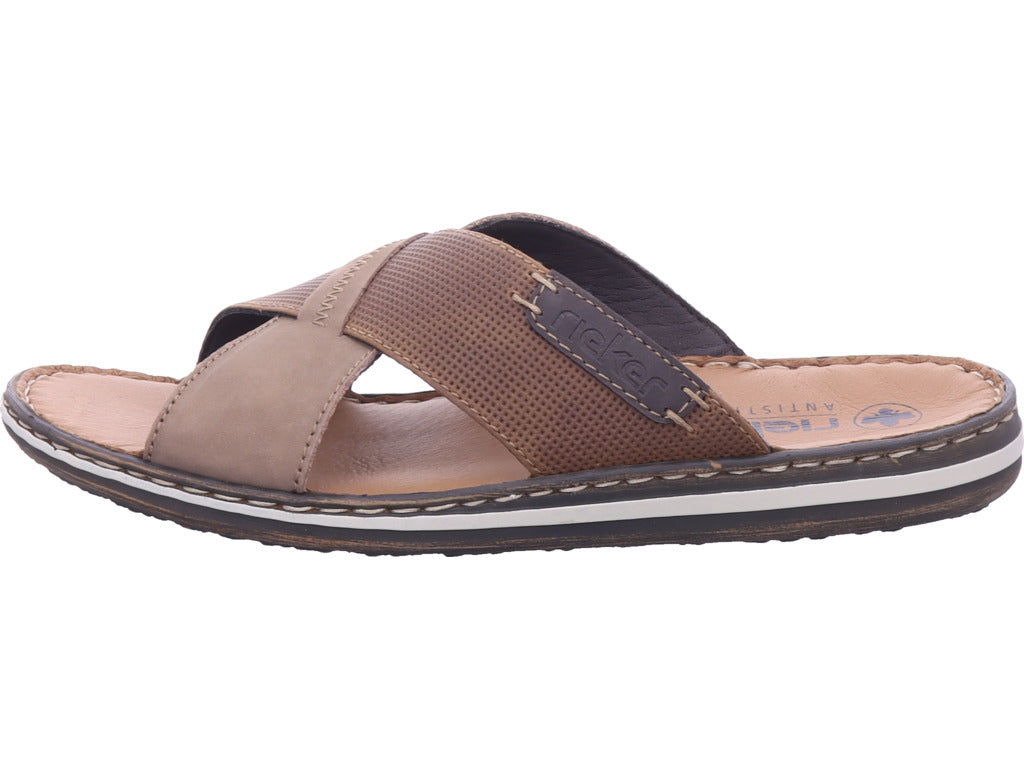 Rieker Herren Pantolette Fsk Herren Sandalen in braun