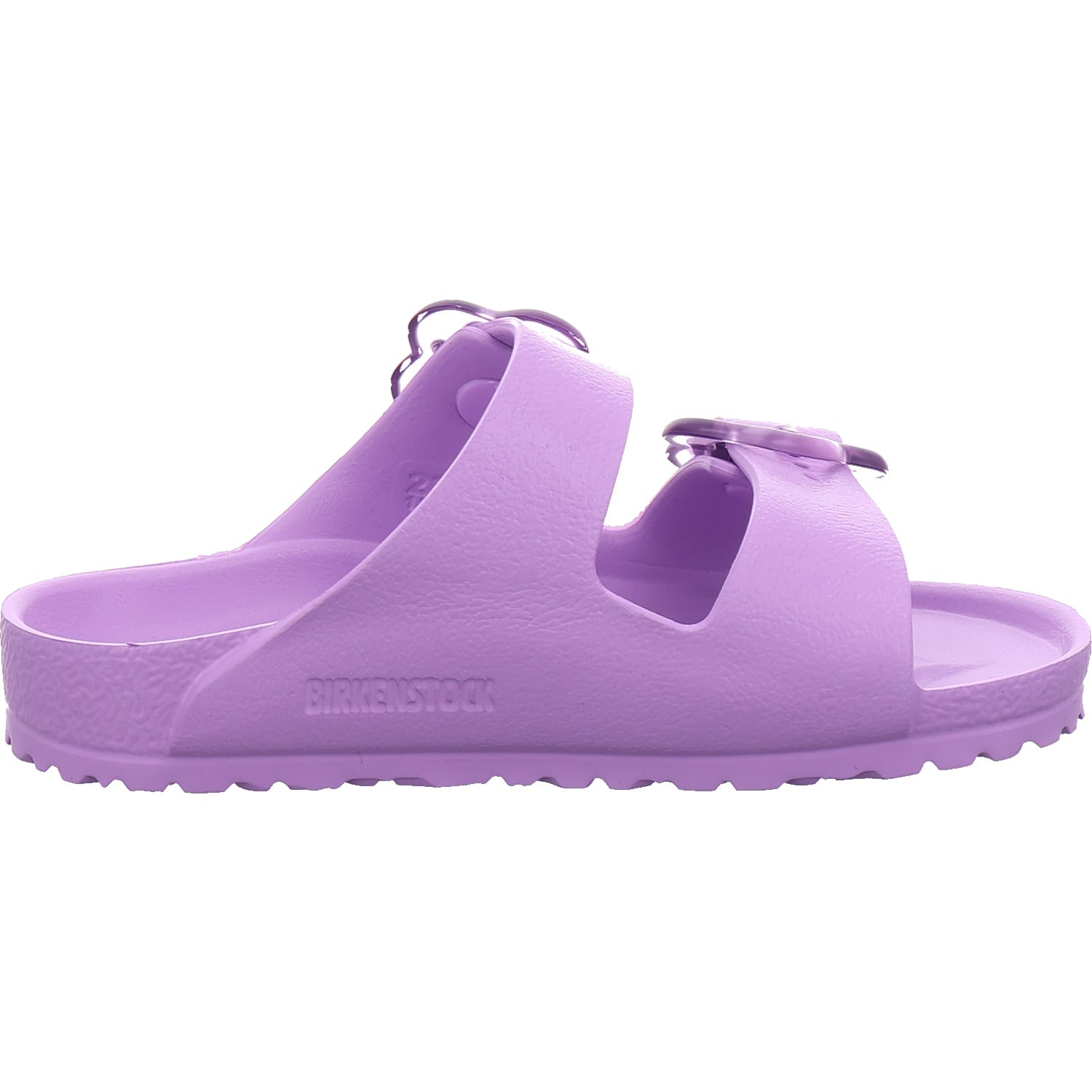 Birkenstock Girls' Arizona Flower Eva Mule in Lilac