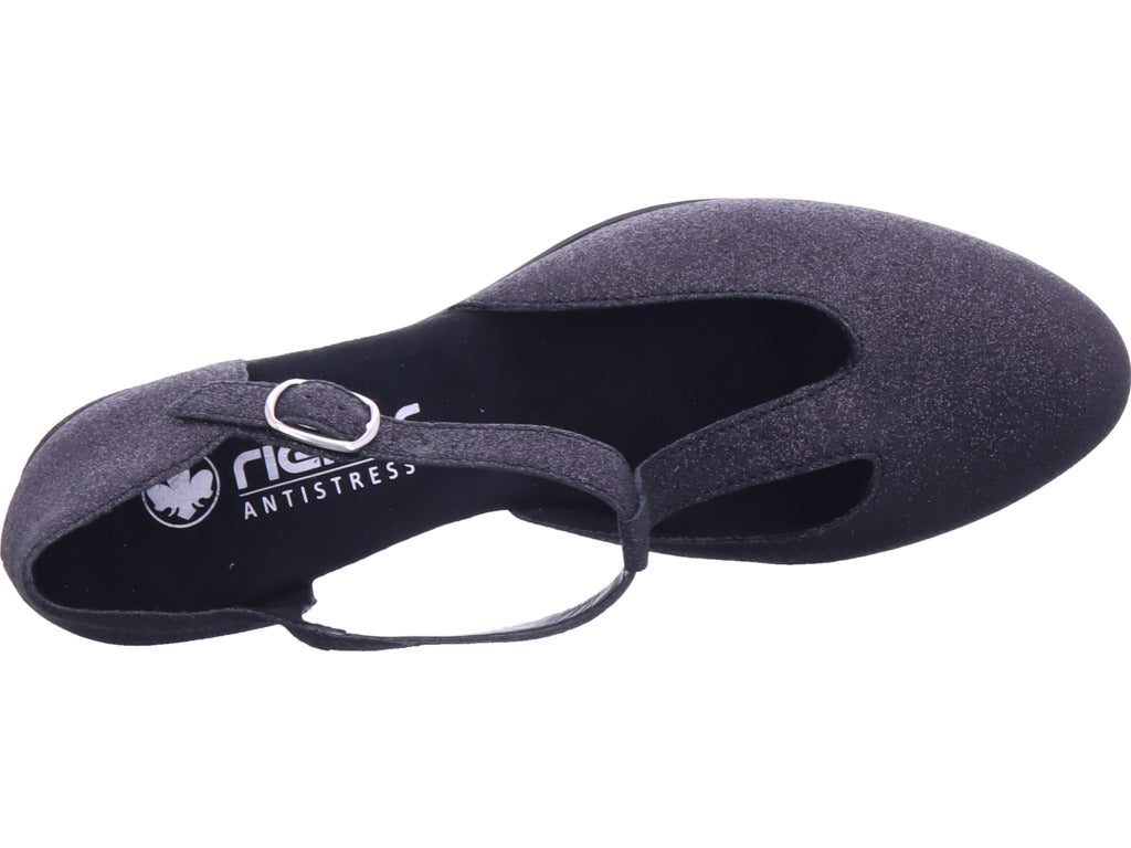 Rieker Damen Pump Fsk Damen Halbschuhe in schwarz