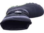 Zoth Spiral Boys Moon Boots Spiral Black/Green in Black