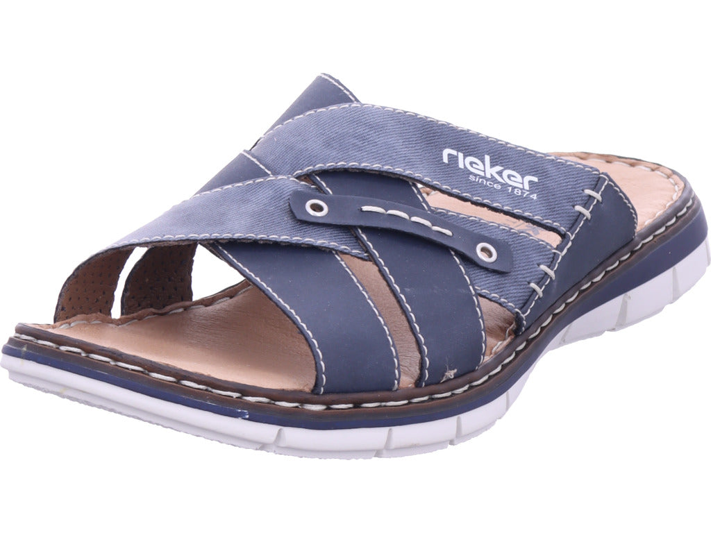Rieker Herren Pantoffel  in blau