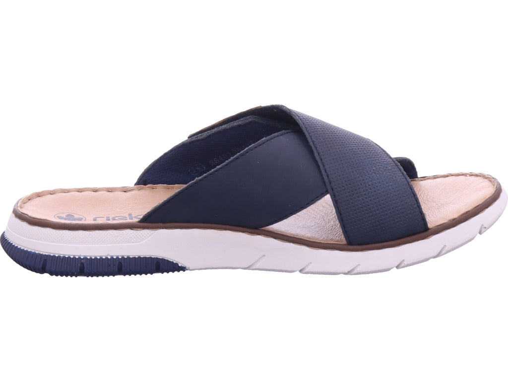 Rieker Herren Pantolette Fsk Herren Sandalen in blau