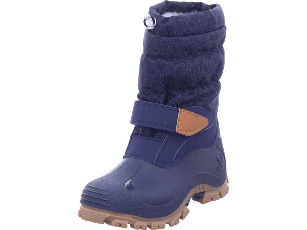 Lurchi Unisex – Dětské sněhule Moonboot Finn v modré barvě