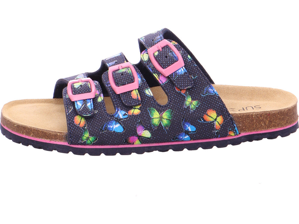 Indigo Mule Deep Footbed Mules in Blue