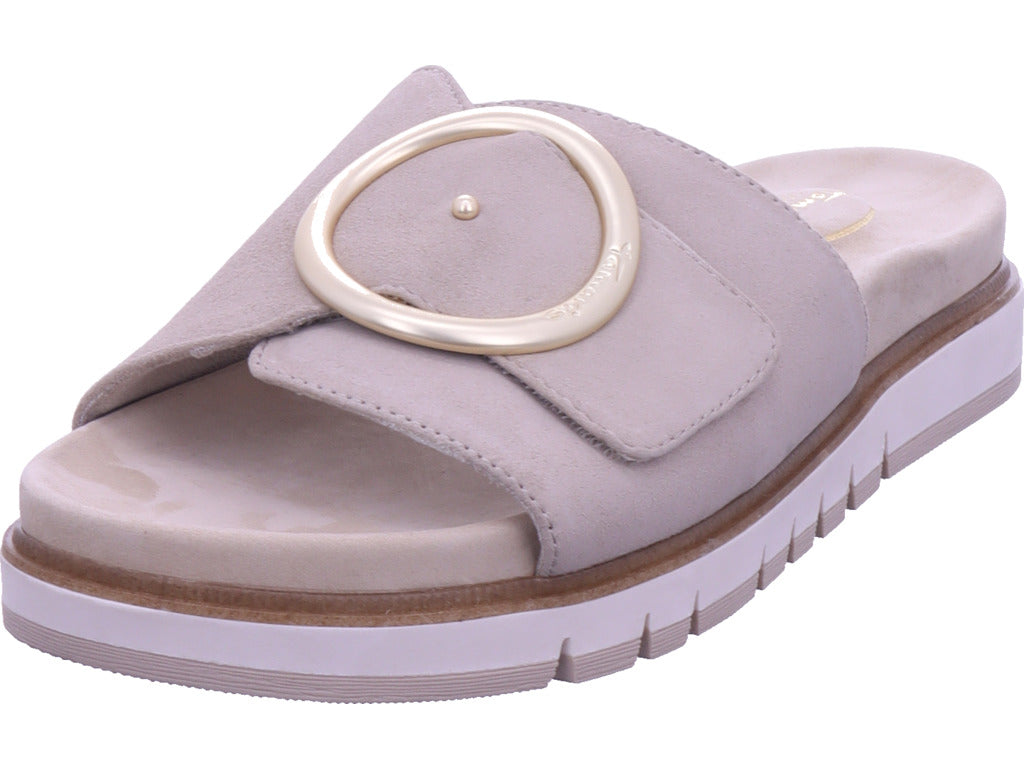 Dámské pantofle Tamaris Comfort v béžové barvě