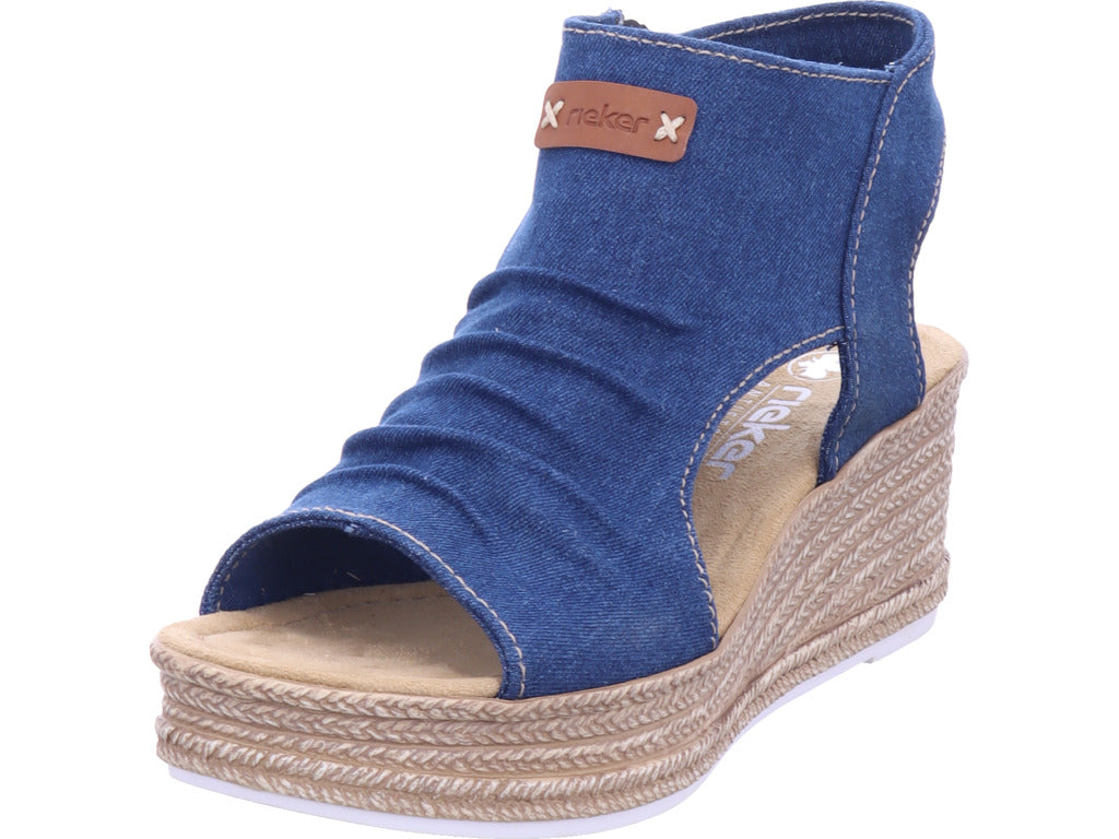 Rieker Damen  Fsk Damen Sandalen in blau