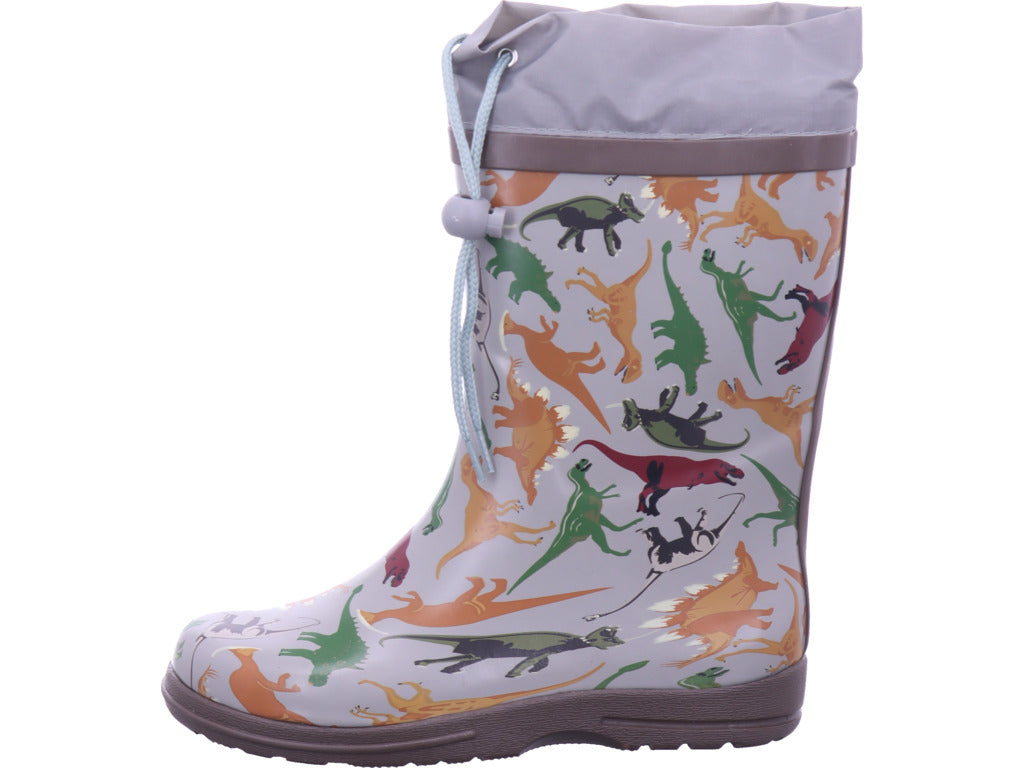Beck Boys' Wellington Boots Dinoland Grey in grey