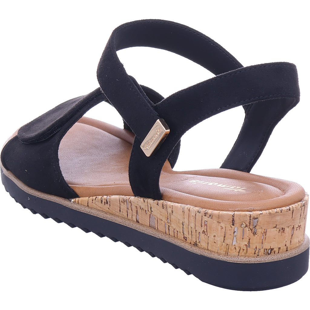 Tamaris Damen Sandale  in schwarz