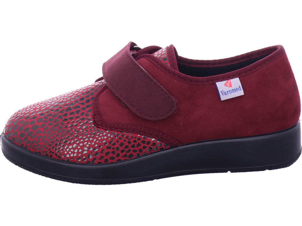 Varomed Damen Hausschuh Zürich Stretchschuh in rot