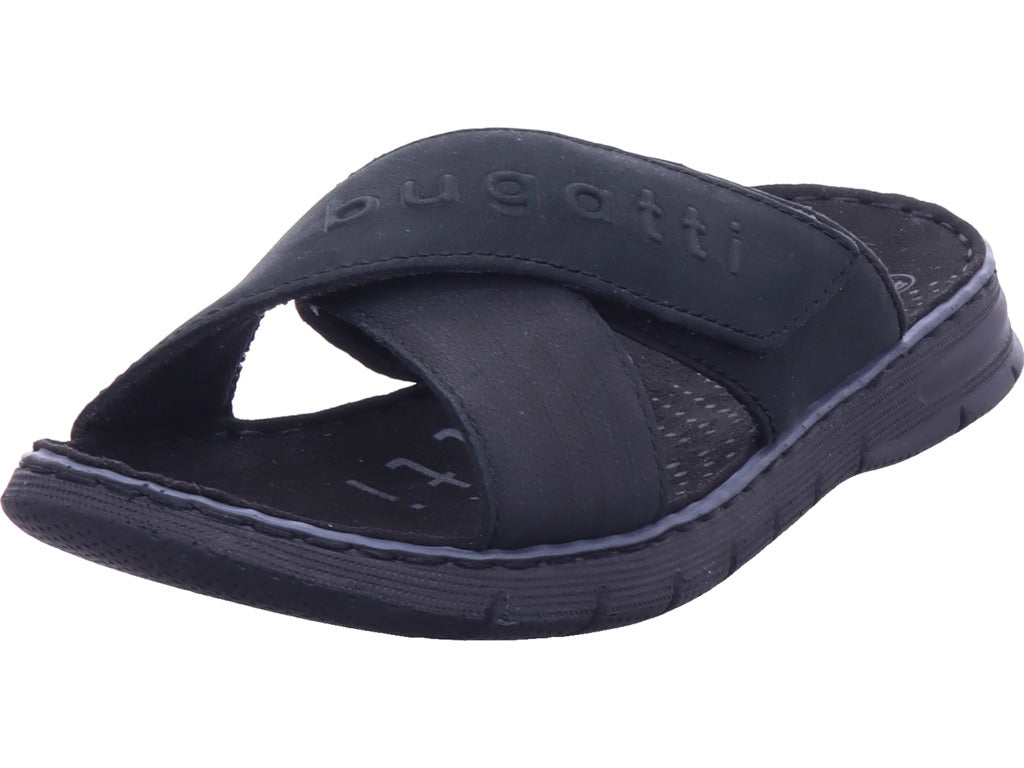 Bugatti Herren Pantolette  in schwarz