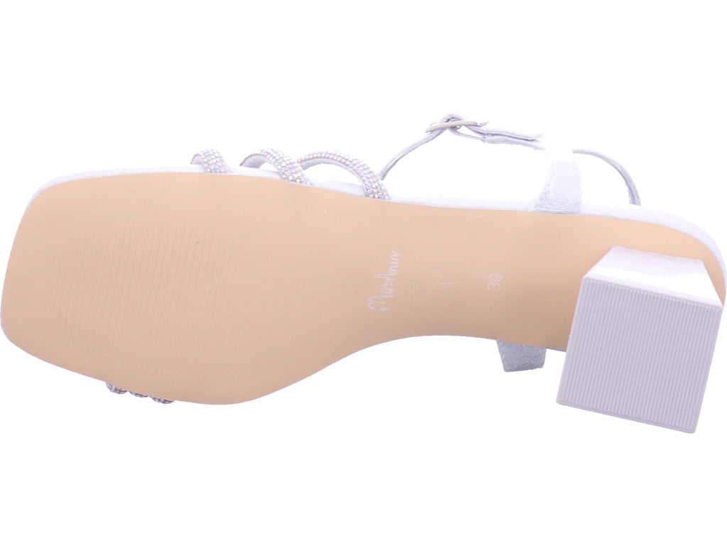 Menbur Damen Sandalette  in silber