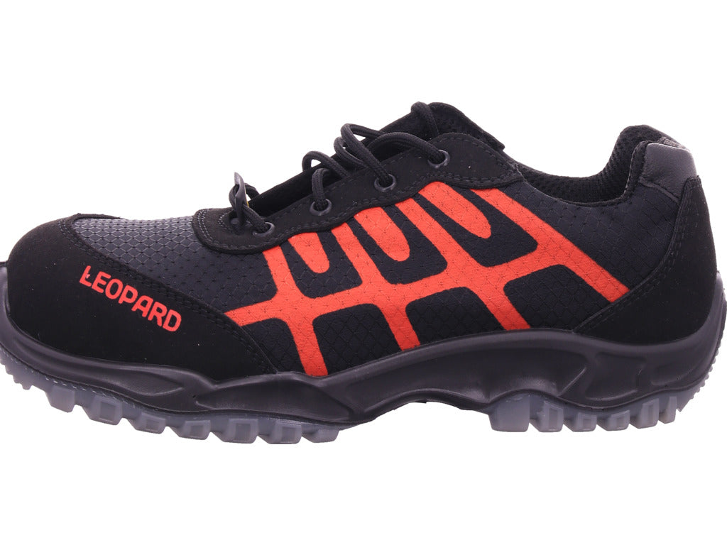 Leopard Herren Arbeitsschuh Sicherheitshalbschuh S1 Esd in schwarz