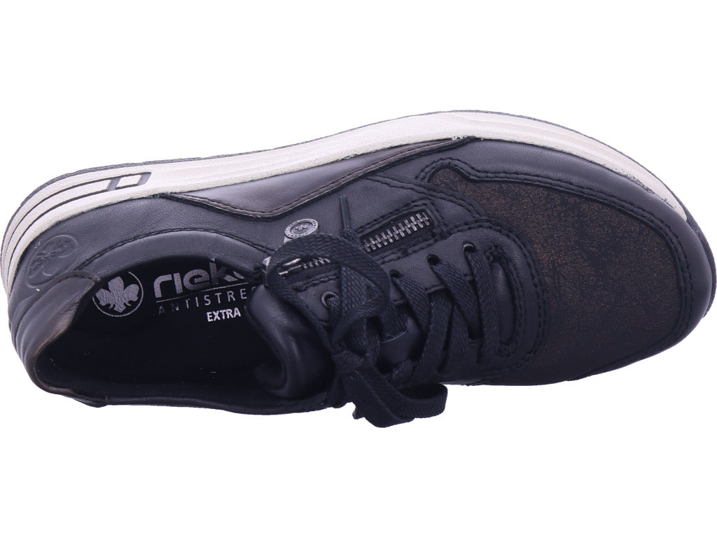 Rieker Damen Sneaker Hwk Damen Halbschuhe in schwarz