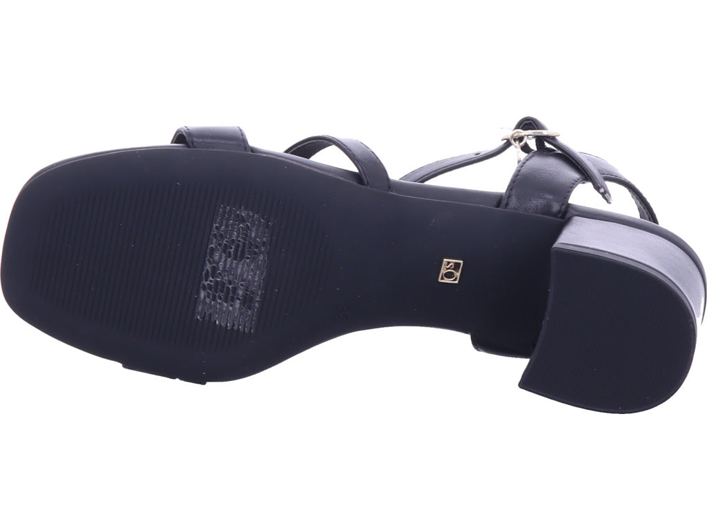 s.Oliver Damen Sandale  in schwarz