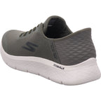 SKECHERS Pánské nazouváky Go Walk Flex v zelené barvě