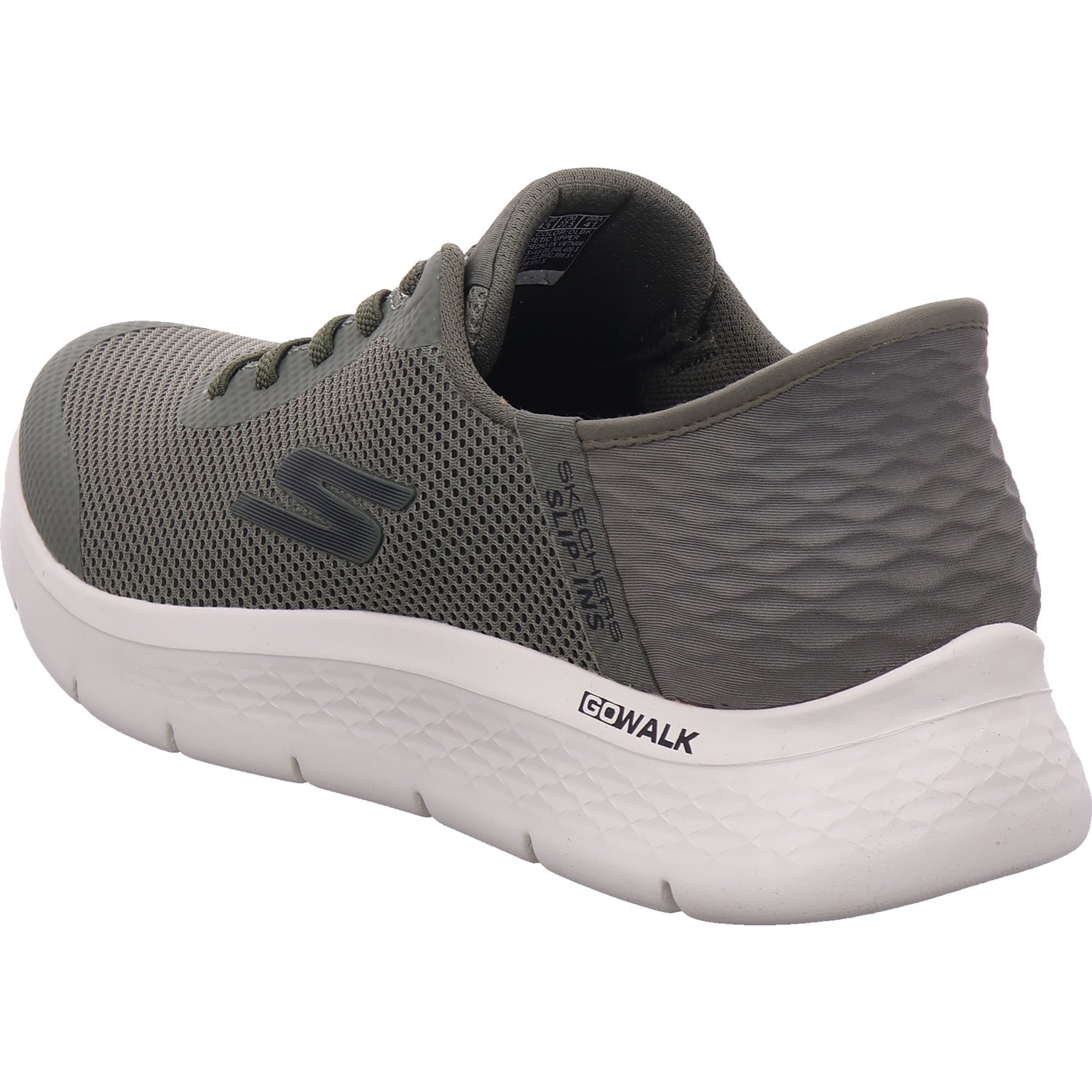 SKECHERS Pánské nazouváky Go Walk Flex v zelené barvě