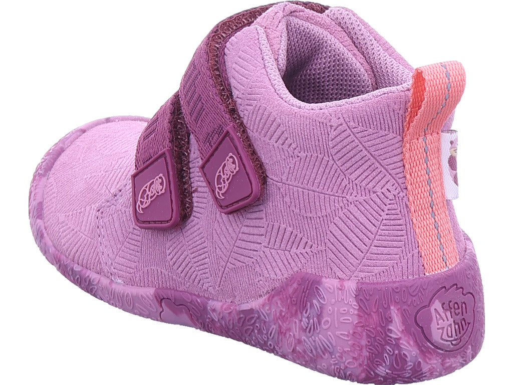 Affenzahn Girls' First Walker Shoe Leather Talky Otter in pink