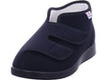 Varomed Unisex - Erwachsene Hausschuh Genua Klettschuh in schwarz