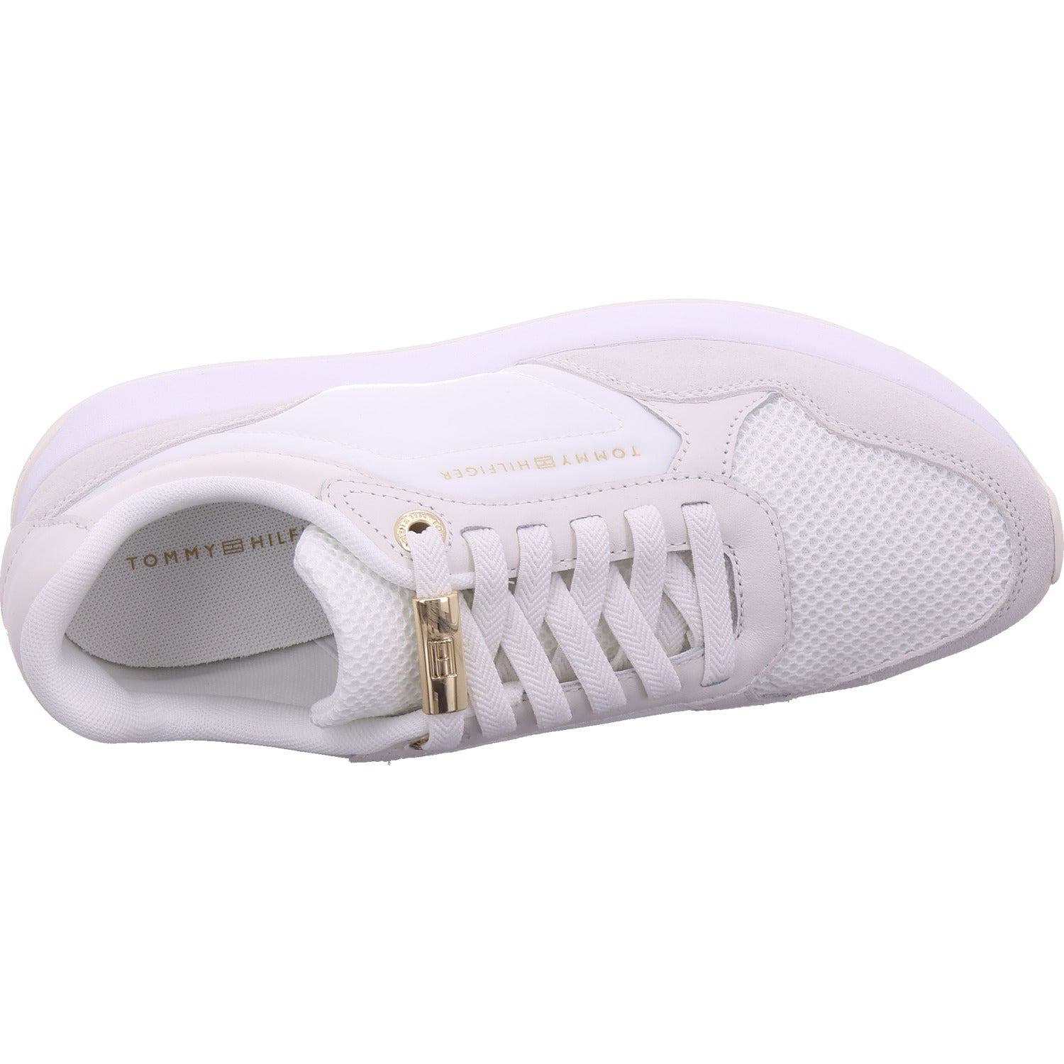 Tommy Hilfiger Damen Sneaker Th Chic Eva Runner Mesh in weiß