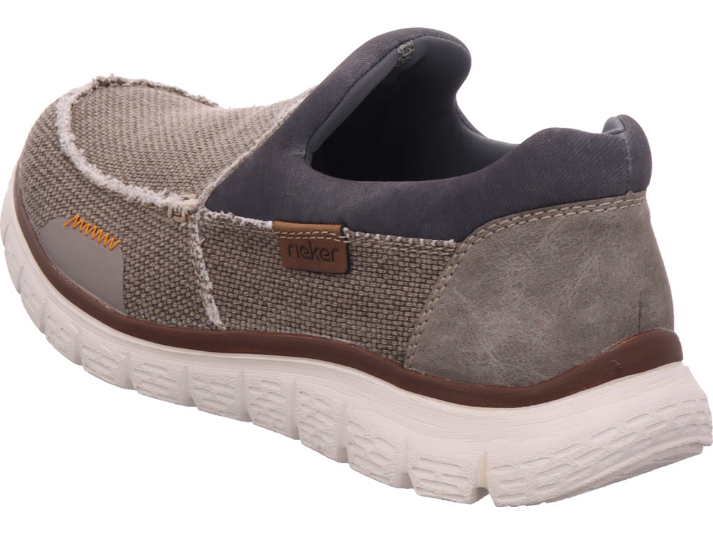 Rieker Herren Slipper Fsk Herren Halbschuhe in grau