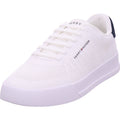 Tommy Hilfiger Herren Sneaker Th Court Knit in weiß