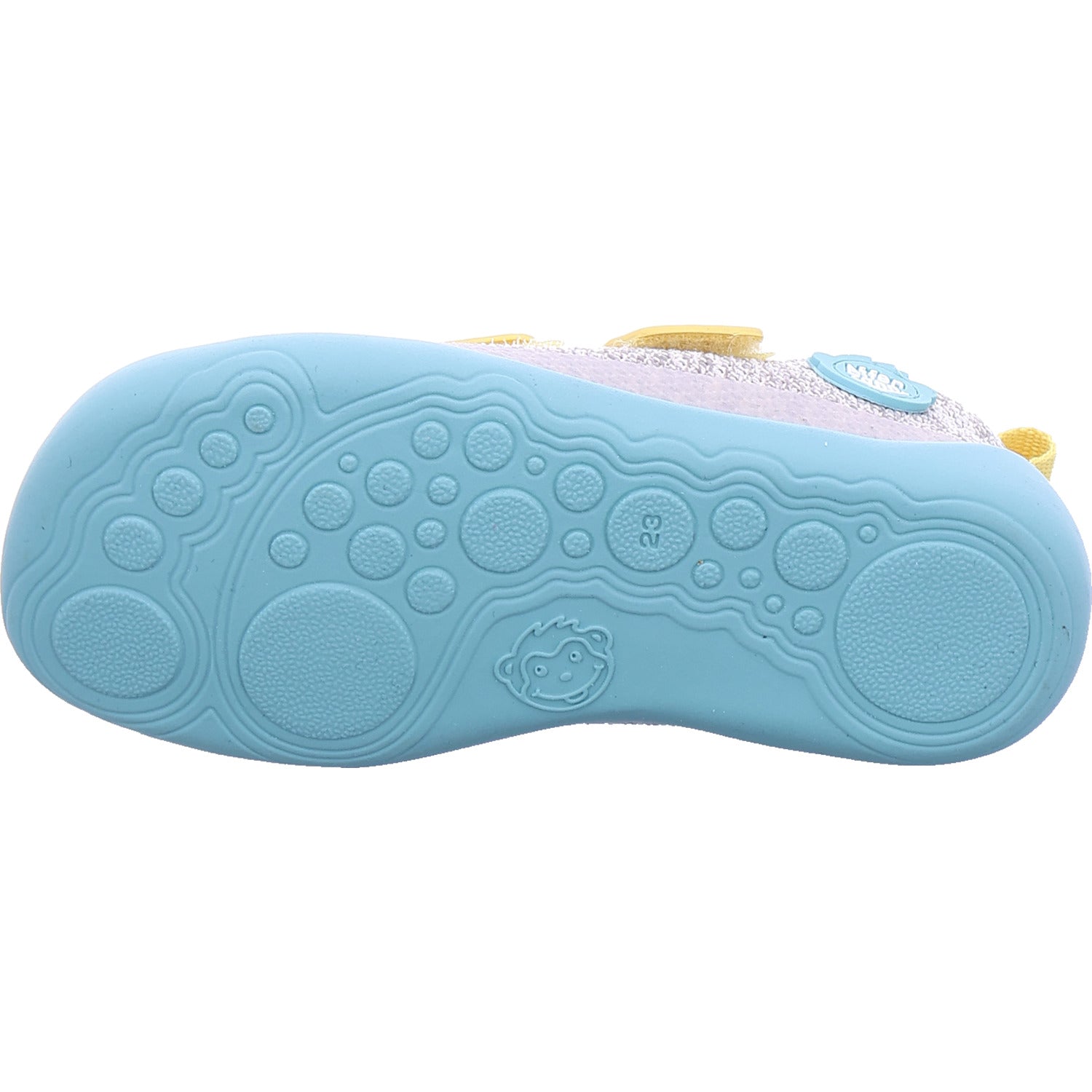 Affenzahn Girls' Barefoot Shoes Barefoot Shoe Knit Happy Rhino in grey