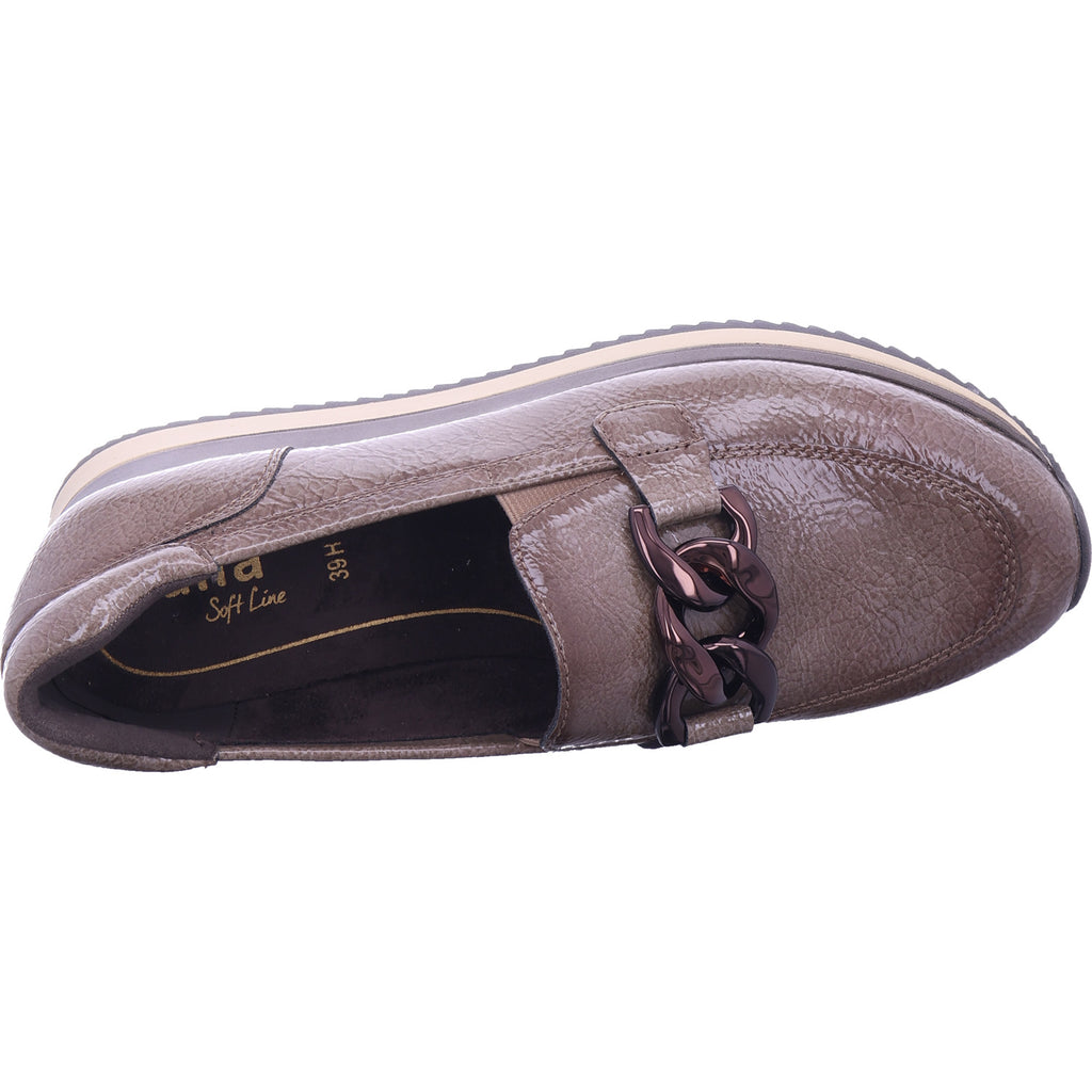 Jana Damen Slipper  in grau