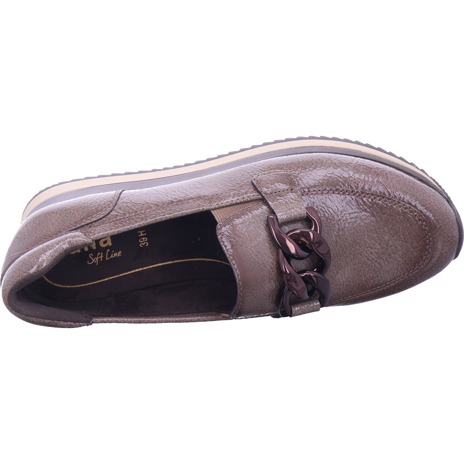 Jana Damen Slipper  in grau