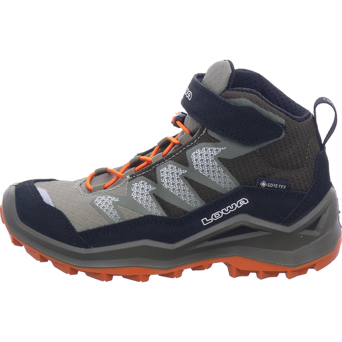 Chlapecké turistické boty Lowa Maddox Pro GTX Mid v zelené barvě