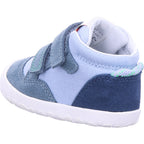 Superfit Jungen Barfußschuhe Stiefelette Leder \ Flummi in blau